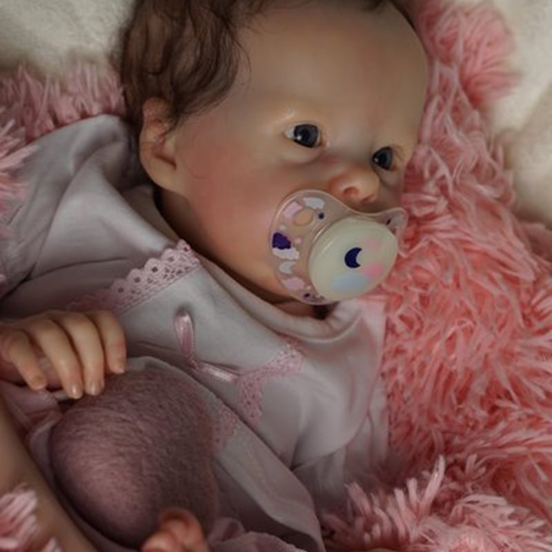 16 Inches Realistic Emma Open Eyes Short Hair Reborn Doll GirlTink Series