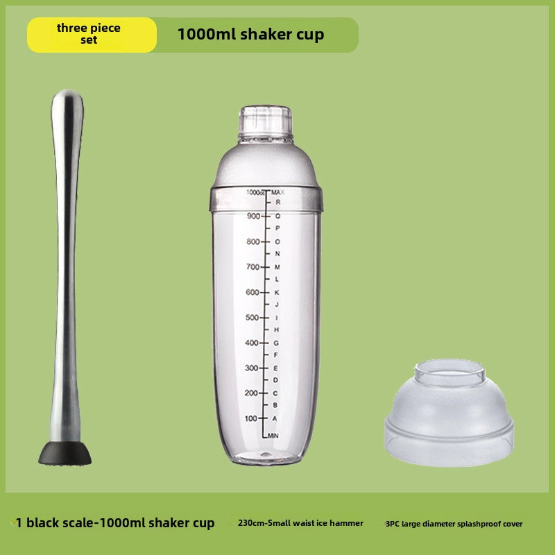 Schick Cup Hand Rocker Pot Shaker With Scale Milk Tea Shop Shake Cup Set Shake Milk Tea Tool Drink Tool