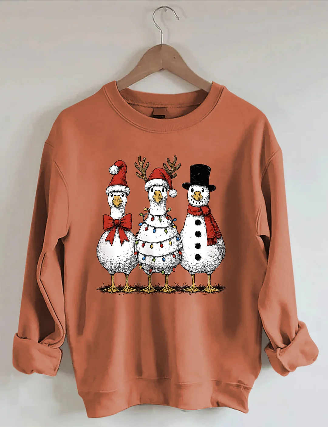 Vintage Christmas Goose Sweatshirt