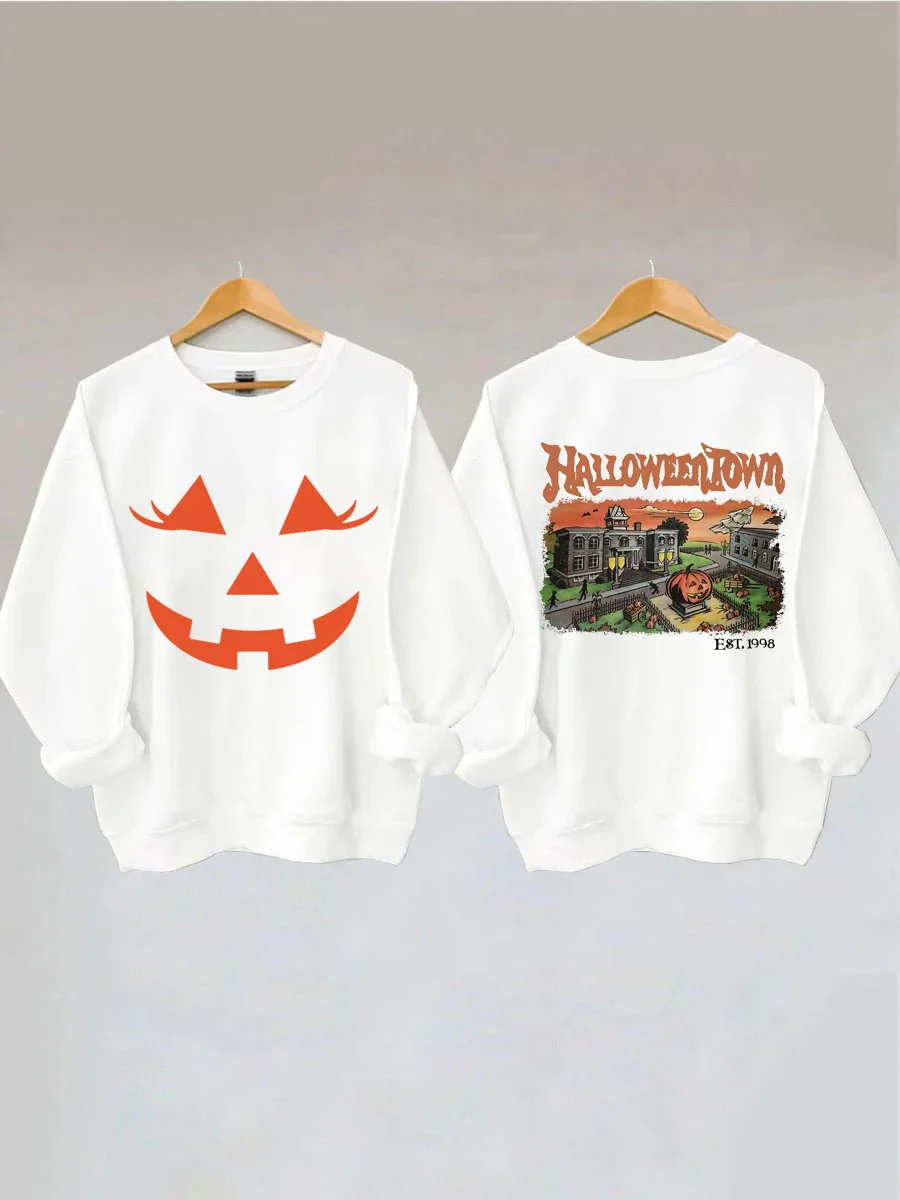 Smile Pumpkin Halloweentown Sweatshirt