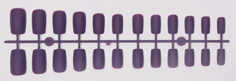 Solid Color Long Square Head Frosted Nail Art Patch Wearing Nail Piece Semi-finished Fake Nail Multicolor Strip Nail Art