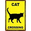 Cat crossing- Vintage Metal Signs(8*12Inch)