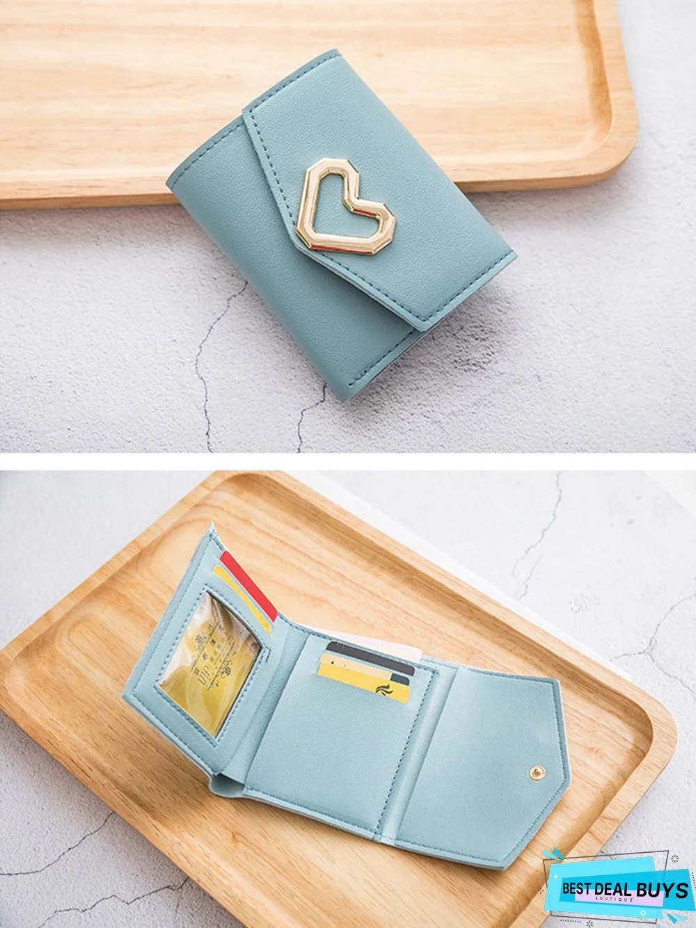 Valentine's Day Heart Multi-Layered Card Holder Wallet