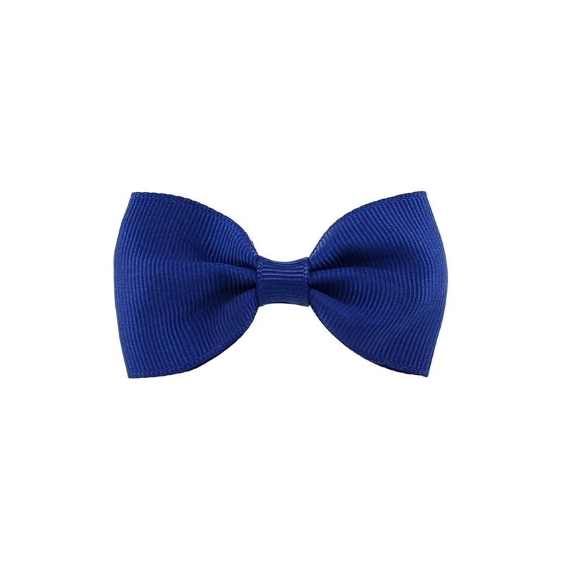 Solid Color Children’s Bow European Version Cute Hairpin Baby Hair Accessories Flat Head Bow Tie 643