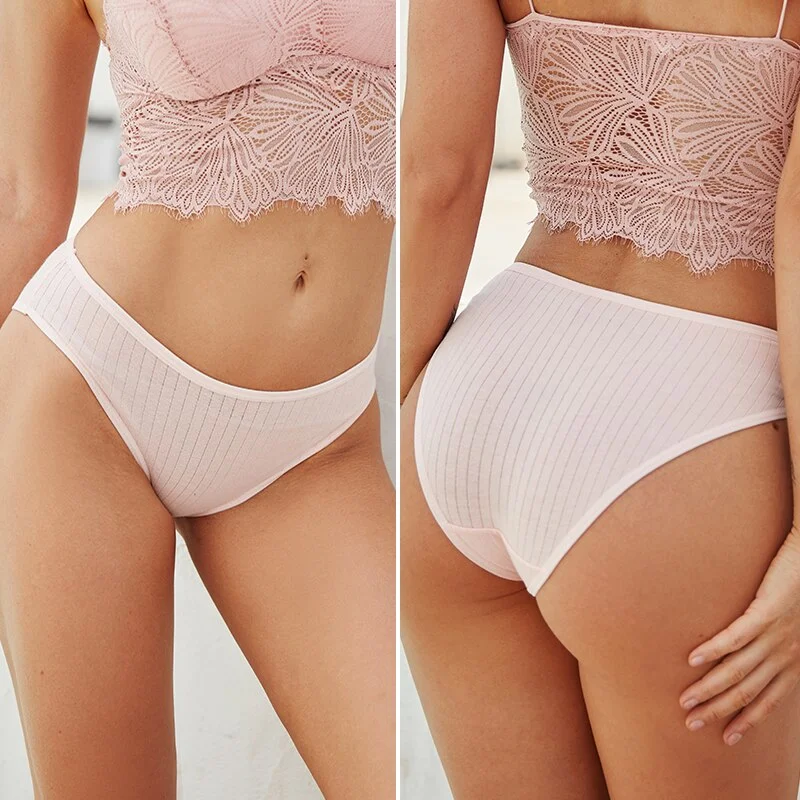 FINETOO Women Heart Panties Cotton Hollow Out Underwear S-2XL Plus Size Briefs Ladies Comfortable Underpants Girls Soft Panties