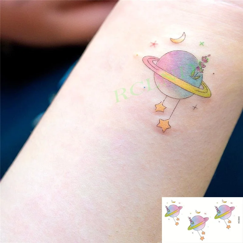 Waterproof Temporary Tattoo Sticker ins Angel wings Cupid bear Cartoons cute Body Art flash tatoo fake tatto Women Men
