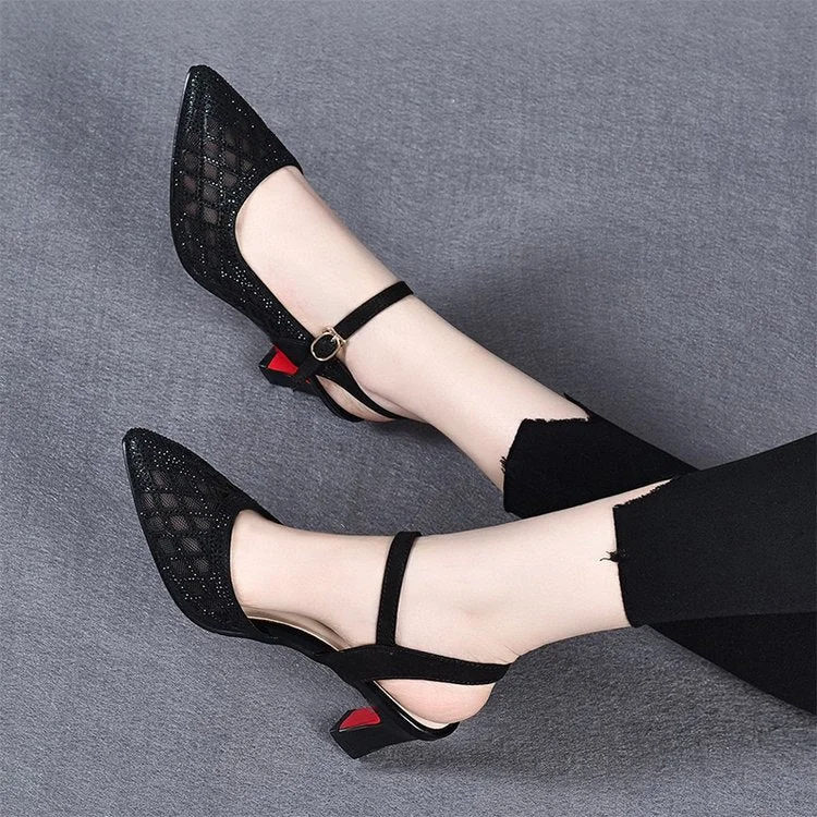 New rhinestone hollow shoes