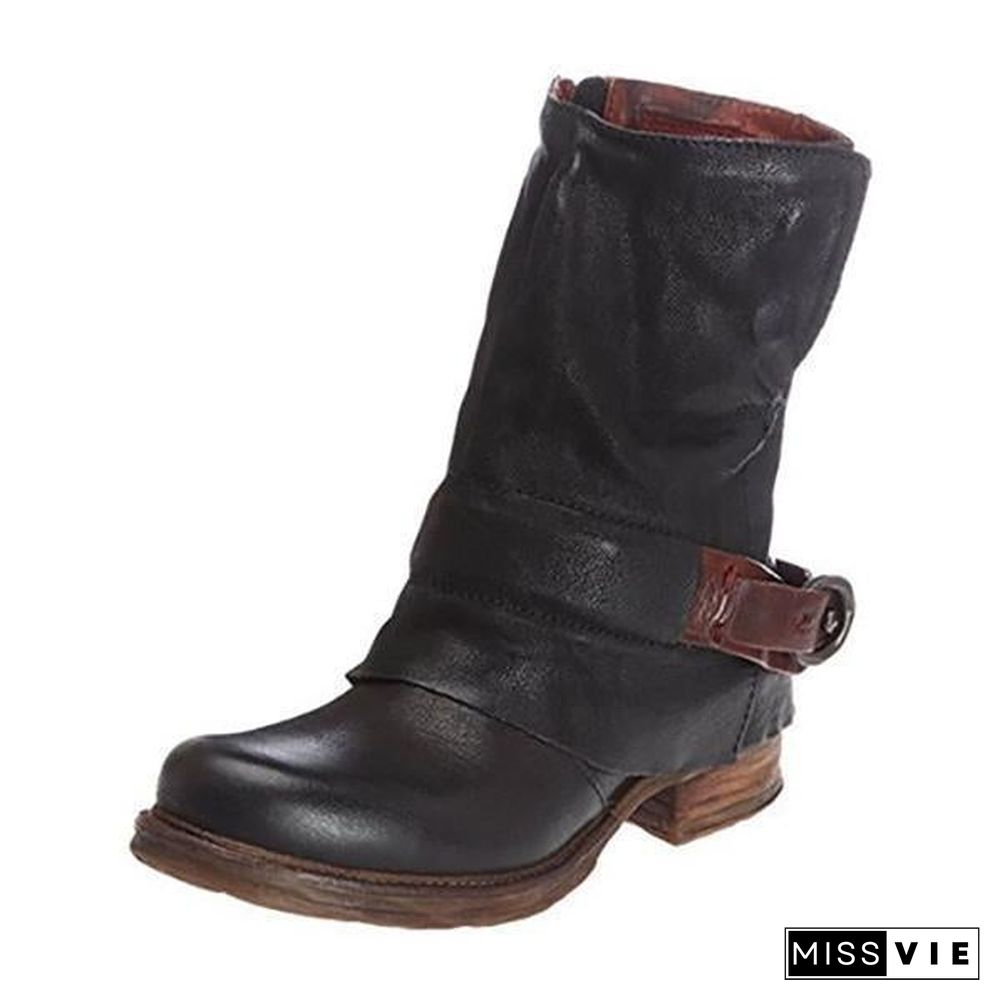 Casual Classic Comfy Zipper Booties