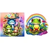 Combo Kit（2PCS)-Diamond Painting-DIY DIY Full Round Drill Frog (30*30CM)