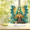 DIY Peacock Fairy Girl Acrylic Diamond Painting Desktop Ornaments