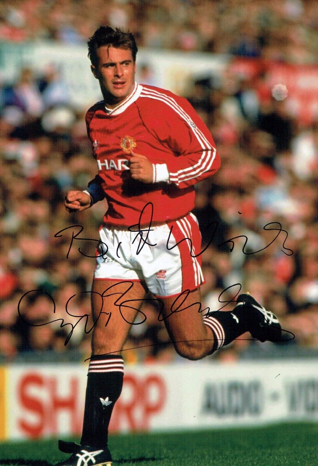 Clayton BLACKMORE Signed 12x8 Photo Poster painting 2 AFTAL COA Autograph Manchester United