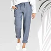 Gioiacombo&trade; Nuovi pantaloni casual da donna in lino di cotone sciolto a vita alta