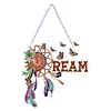 >SALE<Dreamcatcher 2D Flat DIY Diamond Art Pendant Single-Sided Drill Wall Door Decor