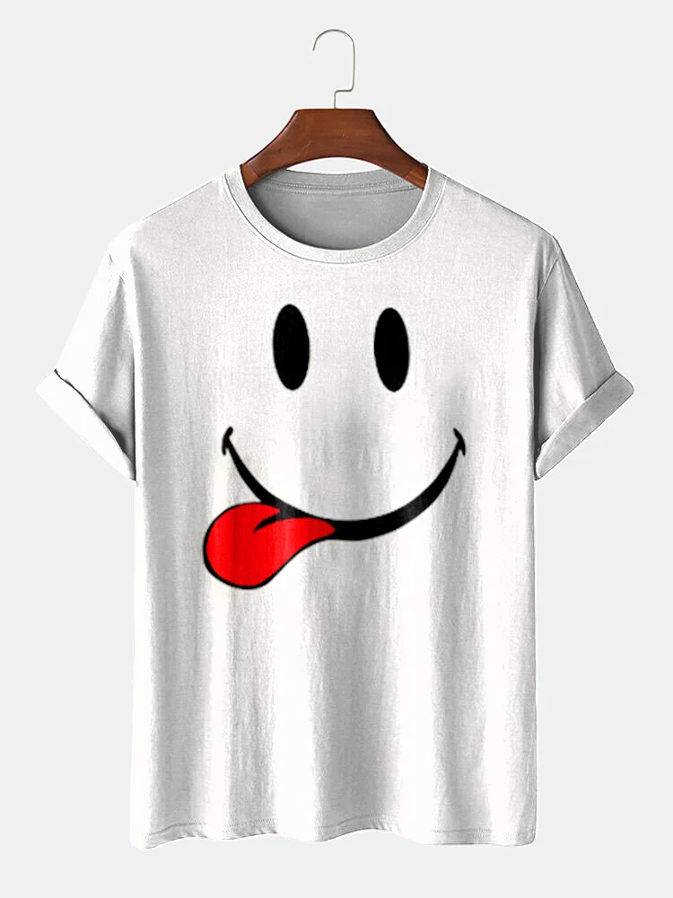 Funny smiley short-sleeved T-shirt