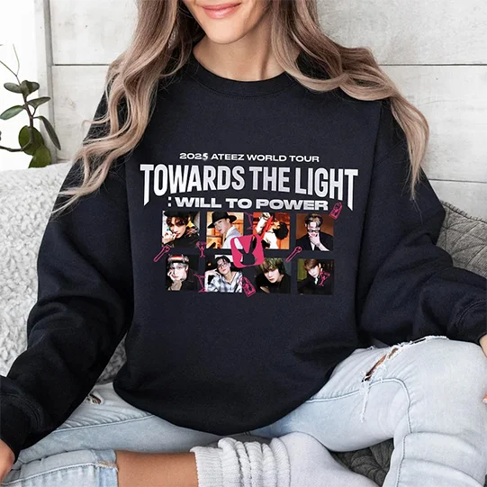 2025 ATEEZ World Tour Towards the Light: Will to Power Logo Graphic Sweatshirt officialateezshop