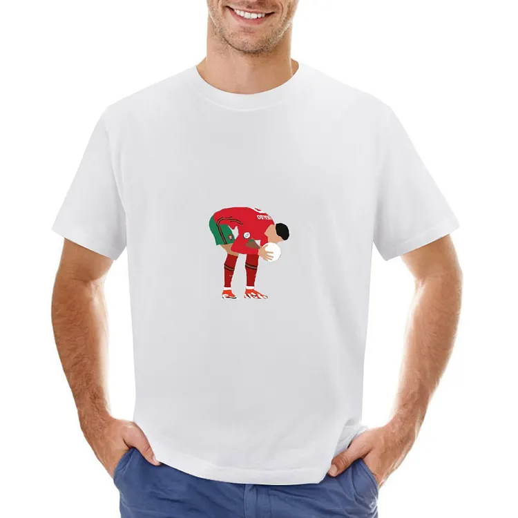 Cristiano Ronaldo Inspired Ball Kiss Men's Soccer Culture Tee