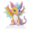Diamond Painting Acrylic Multi-Color Dragon Ornament Kids Gift