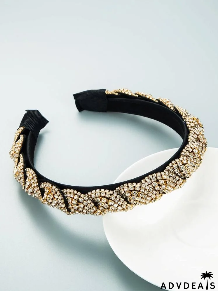Rhinestone Decor Hair Hoop
