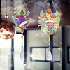 2pcs Flower Cross Diamond Painting Double-sided Crystal Window Suncatcher Craft Set Birthday Gifts Home Garden Decor Hanging Kit
