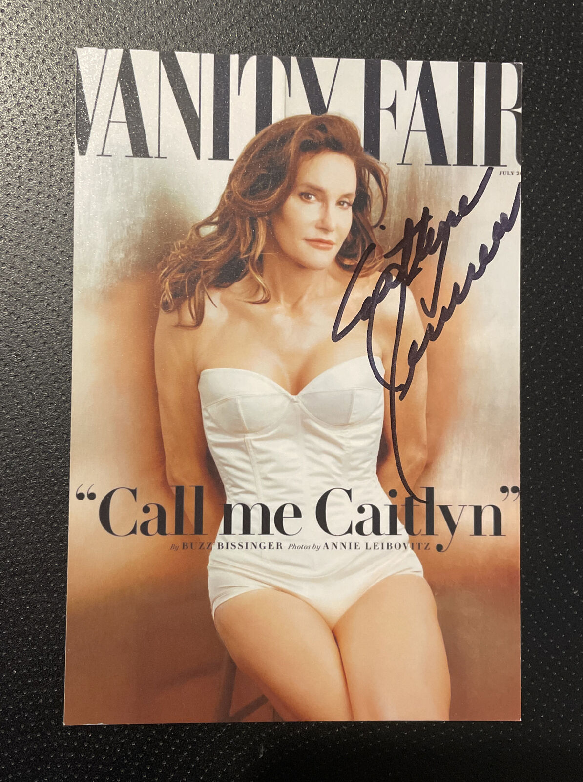 Caitlyn Jenner HAND Signed 6x4 Photo Poster painting Vanity Fair Autograph TV Personality