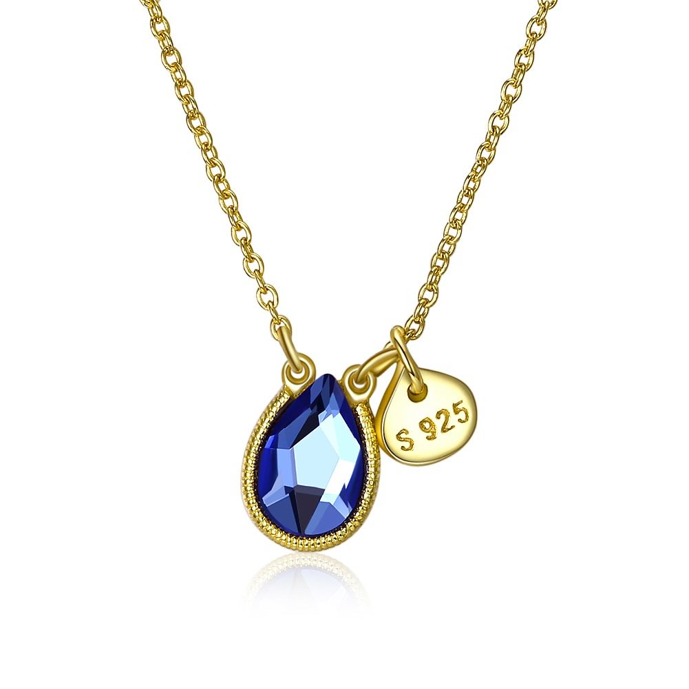 Crystal  Drop Crystal Pendant Necklace