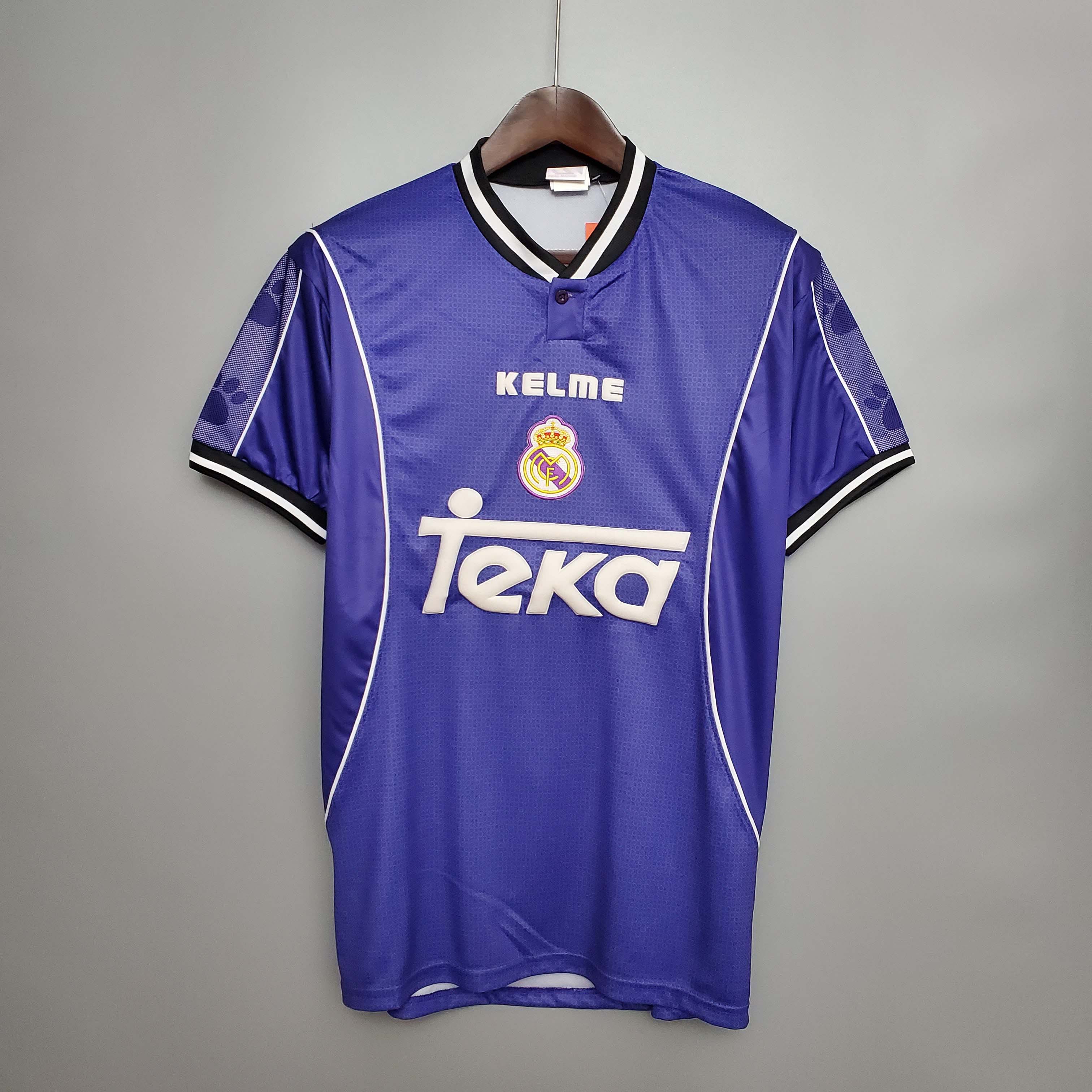 1997-1998 Retro Real Madrid Away Football Shirt 1:1 Thai Quality