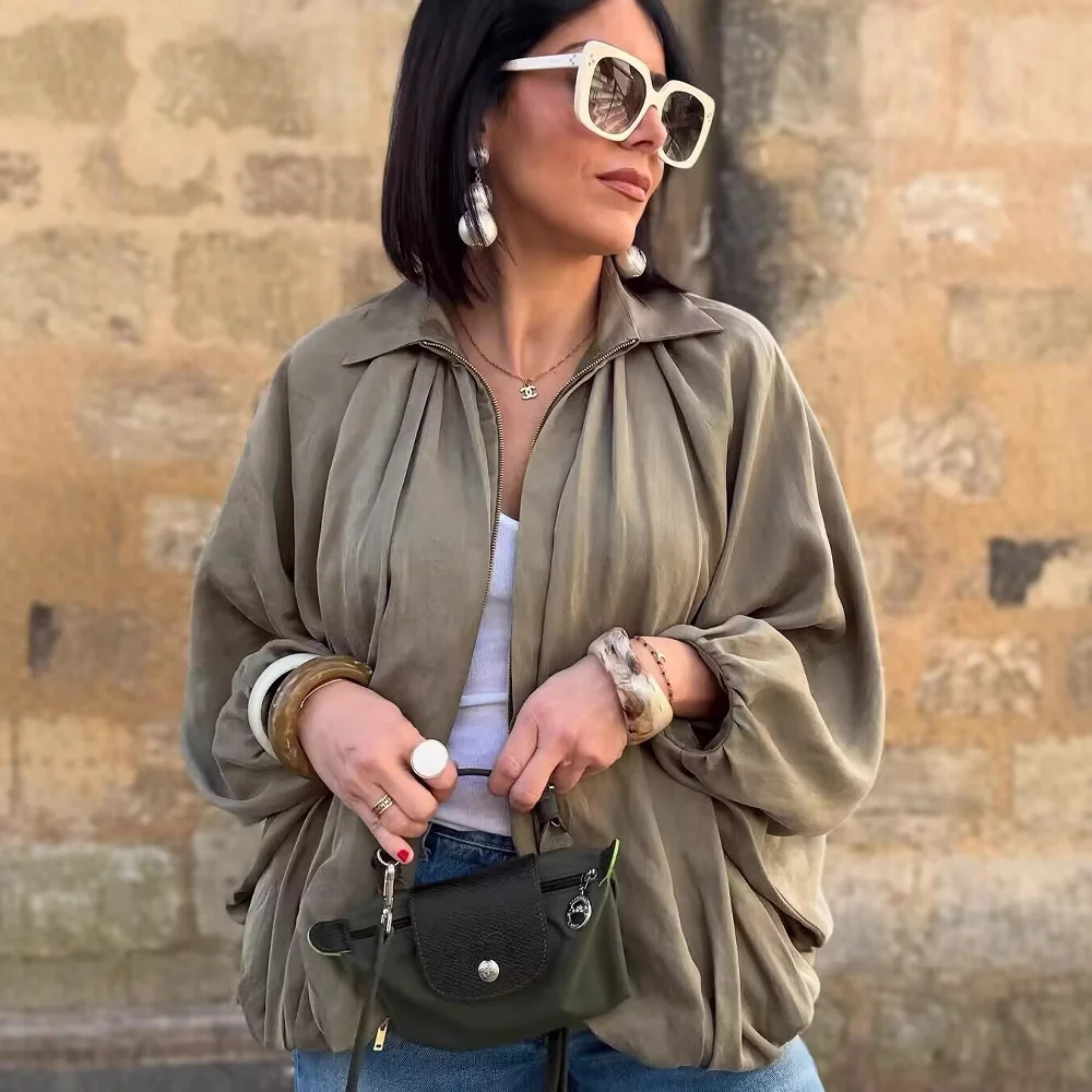 Nigikala Nigikala Women's 2025 Fashionable Punk Pilot Jacket Jacket 2814404 506