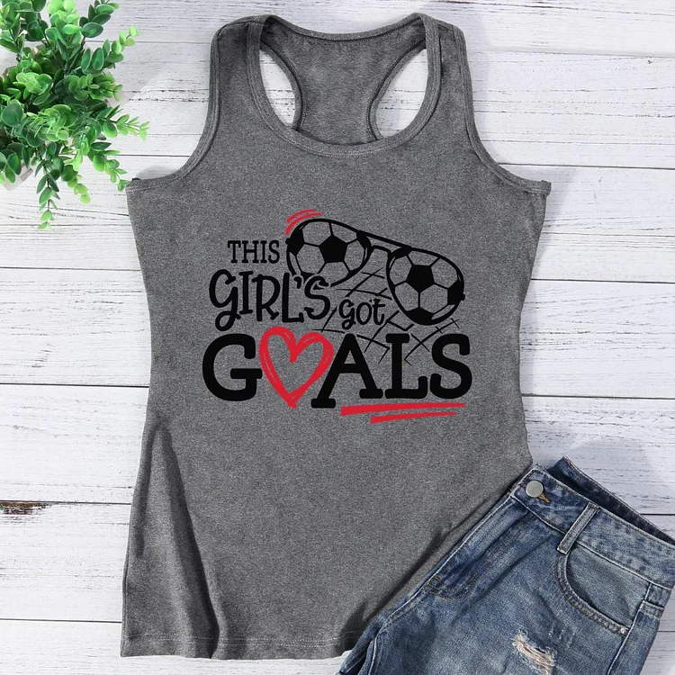 Girl's Soccer Vest Top-Annaletters