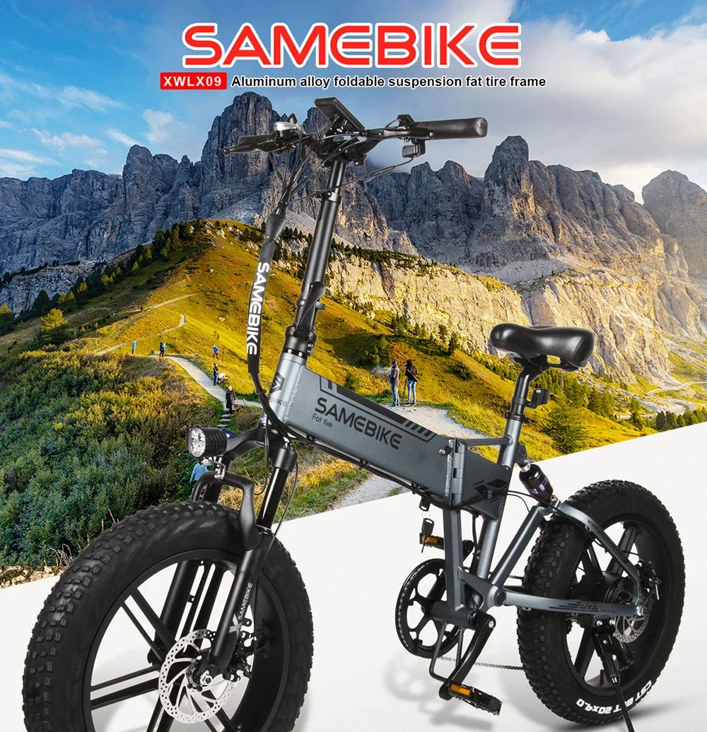 SAMEBIKE Electric Mountain Bike XWLX09 20 Inches Tires 500W Motor Max 35  KPH 180kg Load