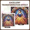Snow White Stained Glass Full DIY 5D Round Drill Diamond Painting Kit for Adults/Beginners Home Decor Diamond Dots Paintings Picture Arts Craft 40x40cm
