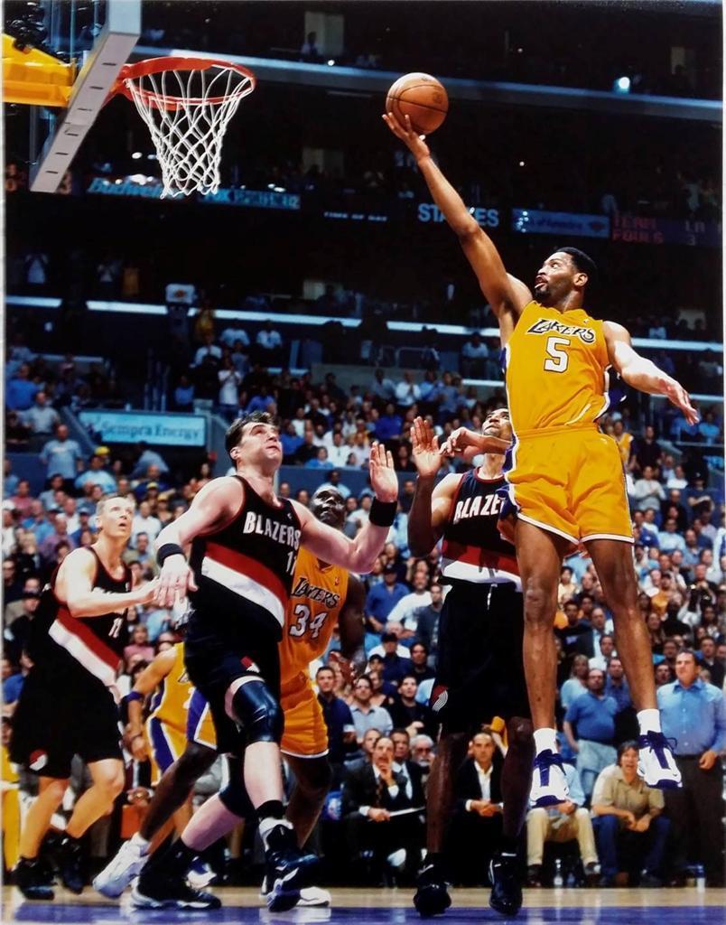 Robert Horry Photo Poster paintinggraph 11x14 Matte Photo Poster painting Los Angeles Lakers 2