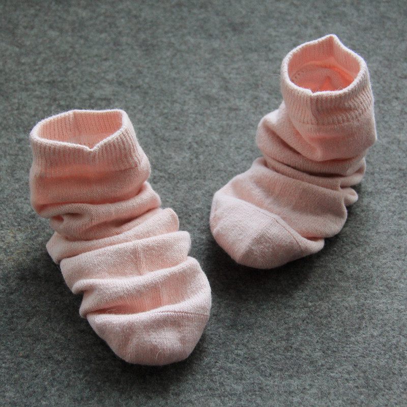Silk Socks Autumn And Winter Thickened Warmth Style Light Pink