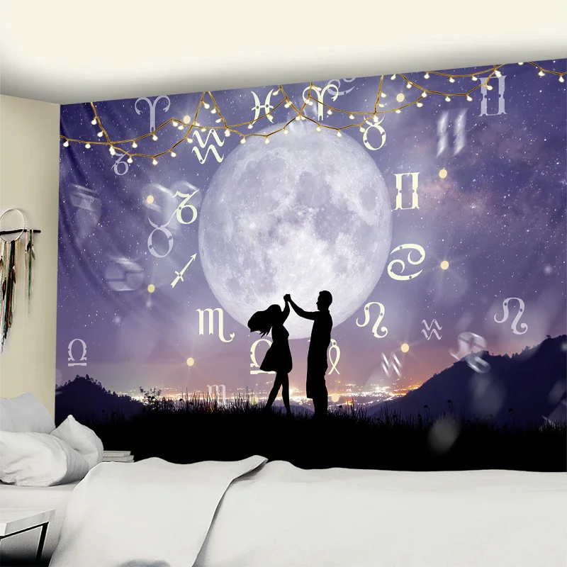 Nigikala Moon Tarot wall tapestry Mandala tapestry home decoration tapestry psychedelic hippies free delivery wall hanging