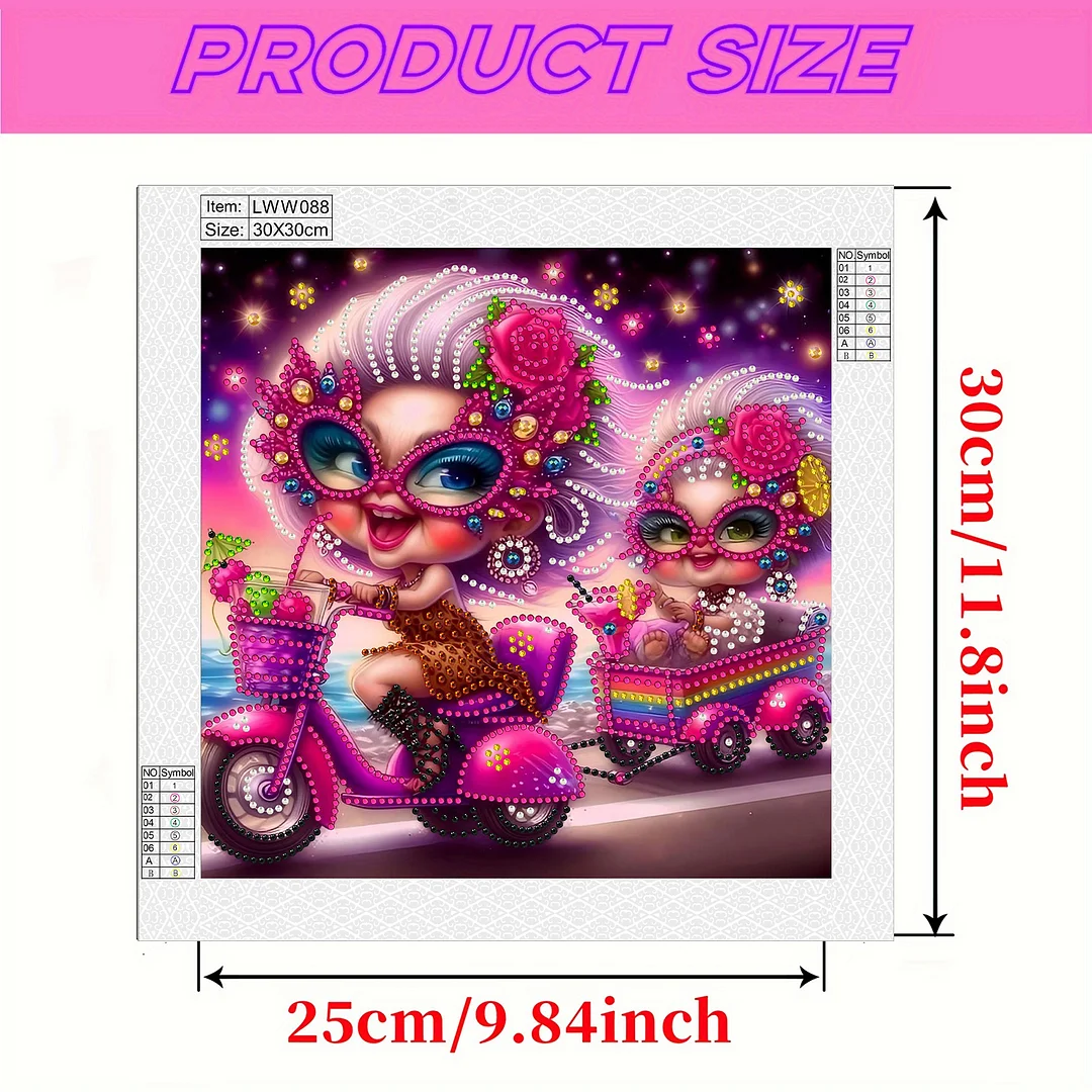 Grandma - Diamond Painting - Partial Special Shaped Drill(Canvas|30*30cm)