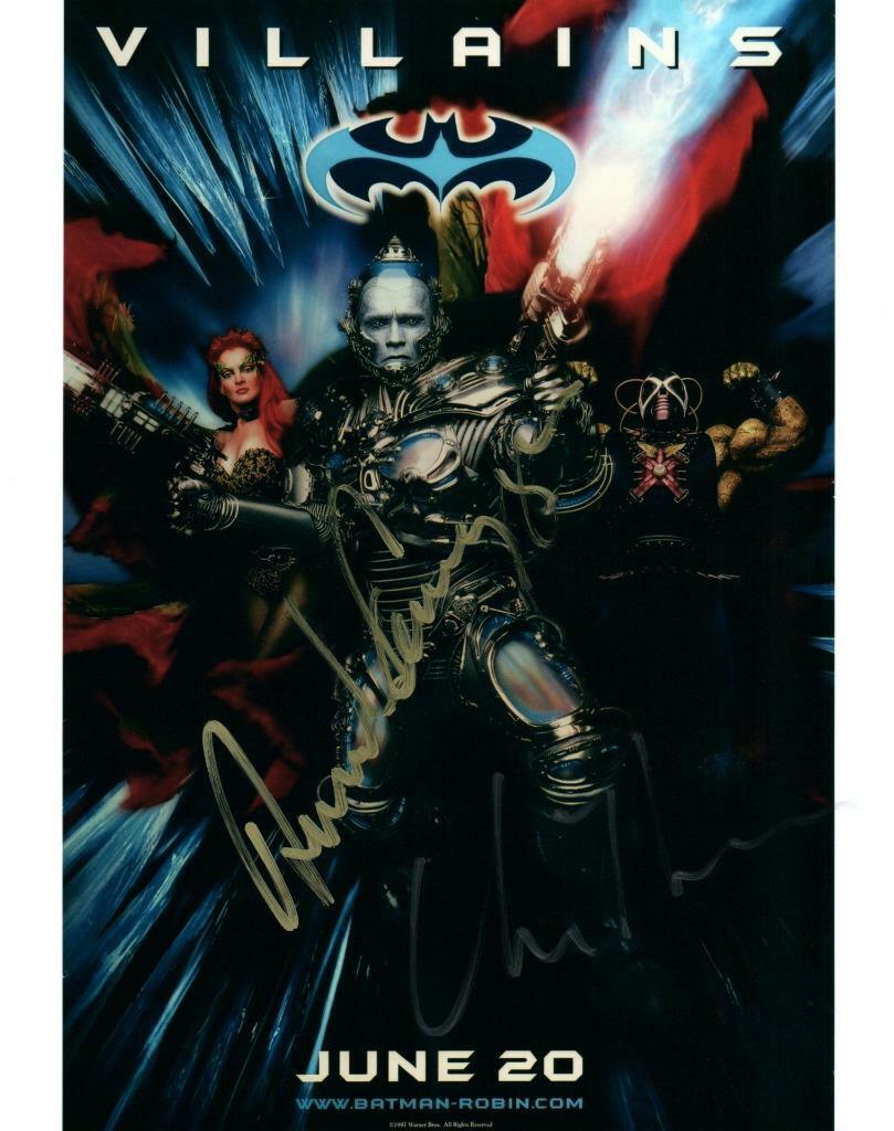 Arnold Schwarzenegger Uma Thurman autographed 8x10 Picture Photo Poster painting signed Pic COA