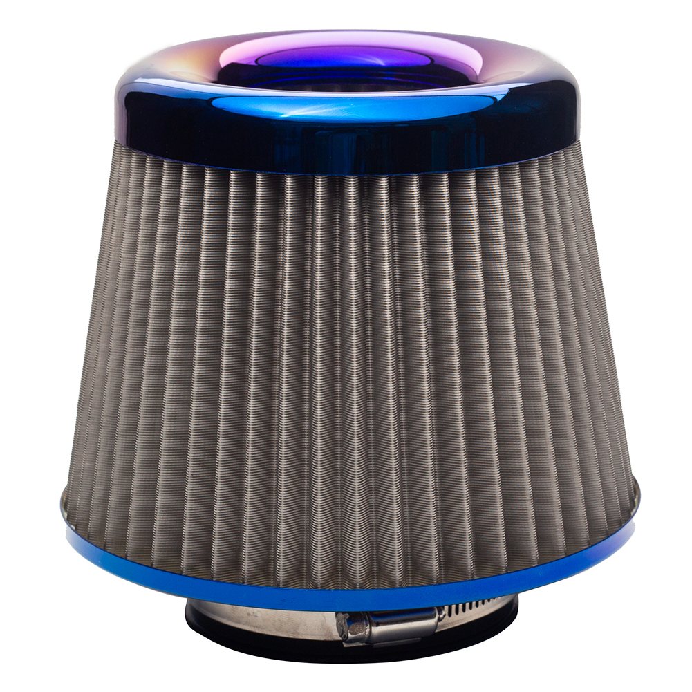 

3 inch Inlet Car Cold Air Intake Cone Replacement Dry Air Filter Burnt Blue, 501 Original