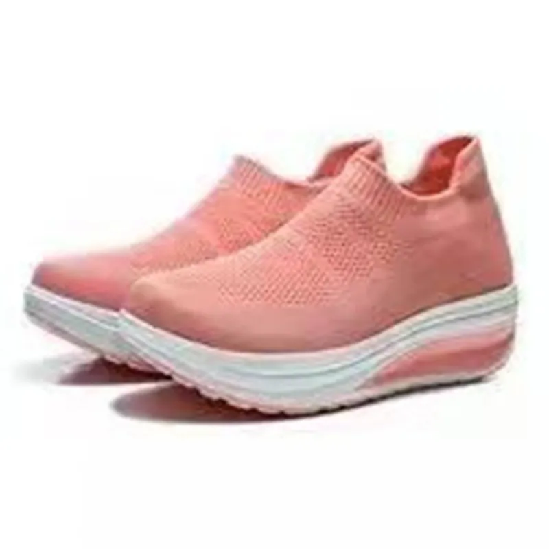 Breakj Breakj Spring And Summer New Ultra-Light Sole Flying Weave Breathable 43 Large Thick Sole Comfortable Single Shoe Tide