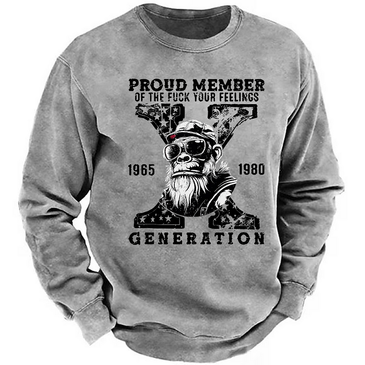 Gen X Monkey Custom EST Printing Sweatshirt