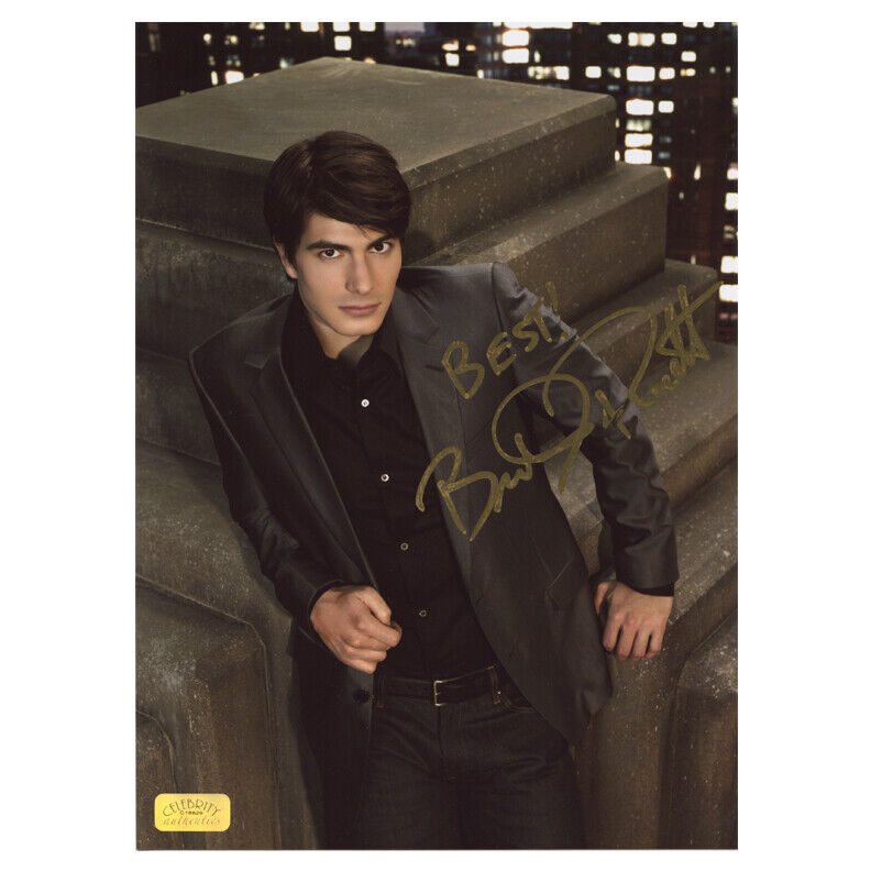 Brandon Routh Autographed Roof Top 8.5x11 Studio Photo Poster painting