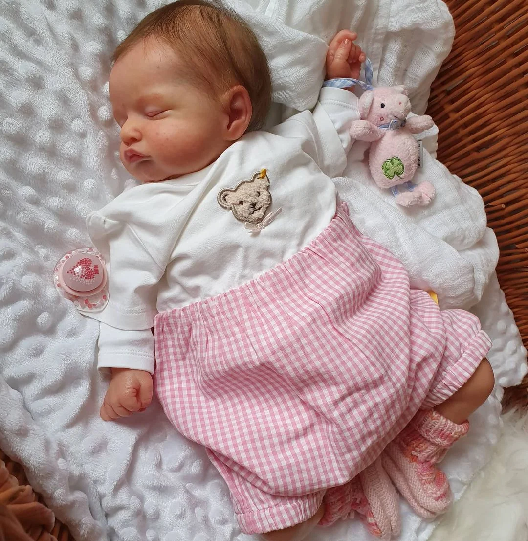 20 '' Truly Lifelike Reborn Baby Dolls Girl Named Fermina, Gifts For Kids with “Heartbeat” and Sound