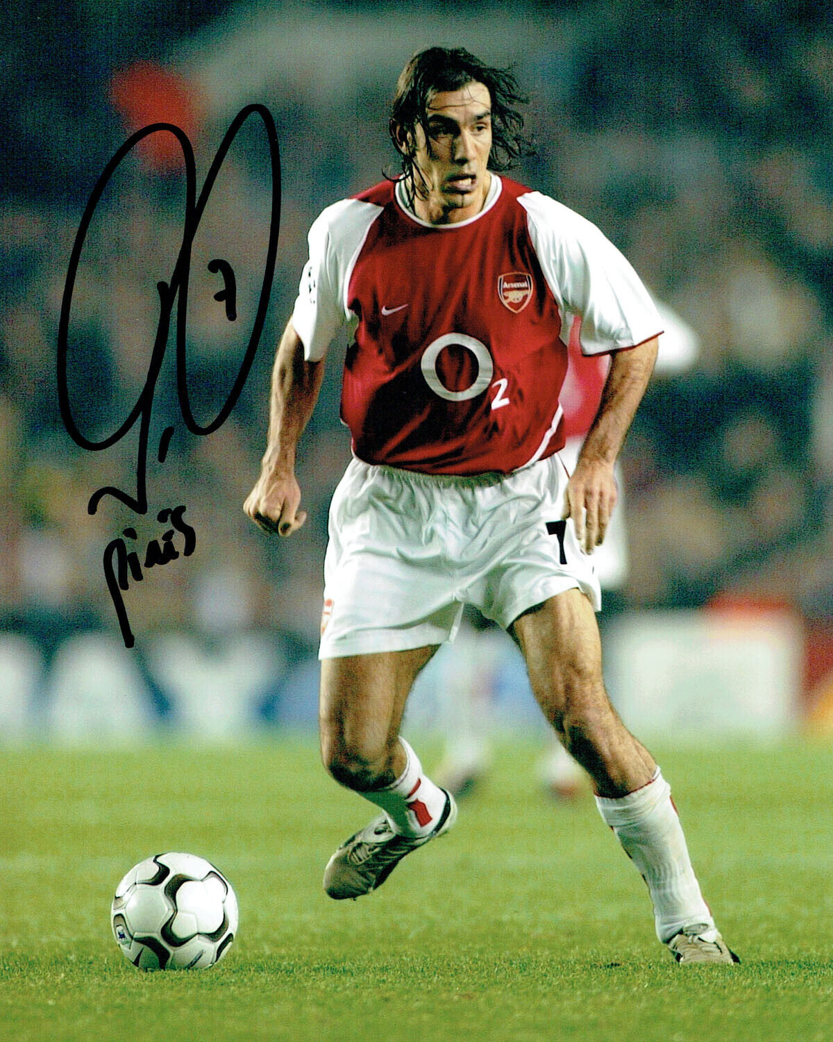 Robert PIRES SIGNED Autograph 10x8 Action Photo Poster painting AFTAL RD COA ARSENAL Legend