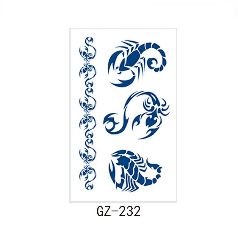 Net Red Herbal Juice Tattoo Sticker Semi-permanent Waterproof Sweat Resistant Tattoo Masking Scar Tattoo Sticker