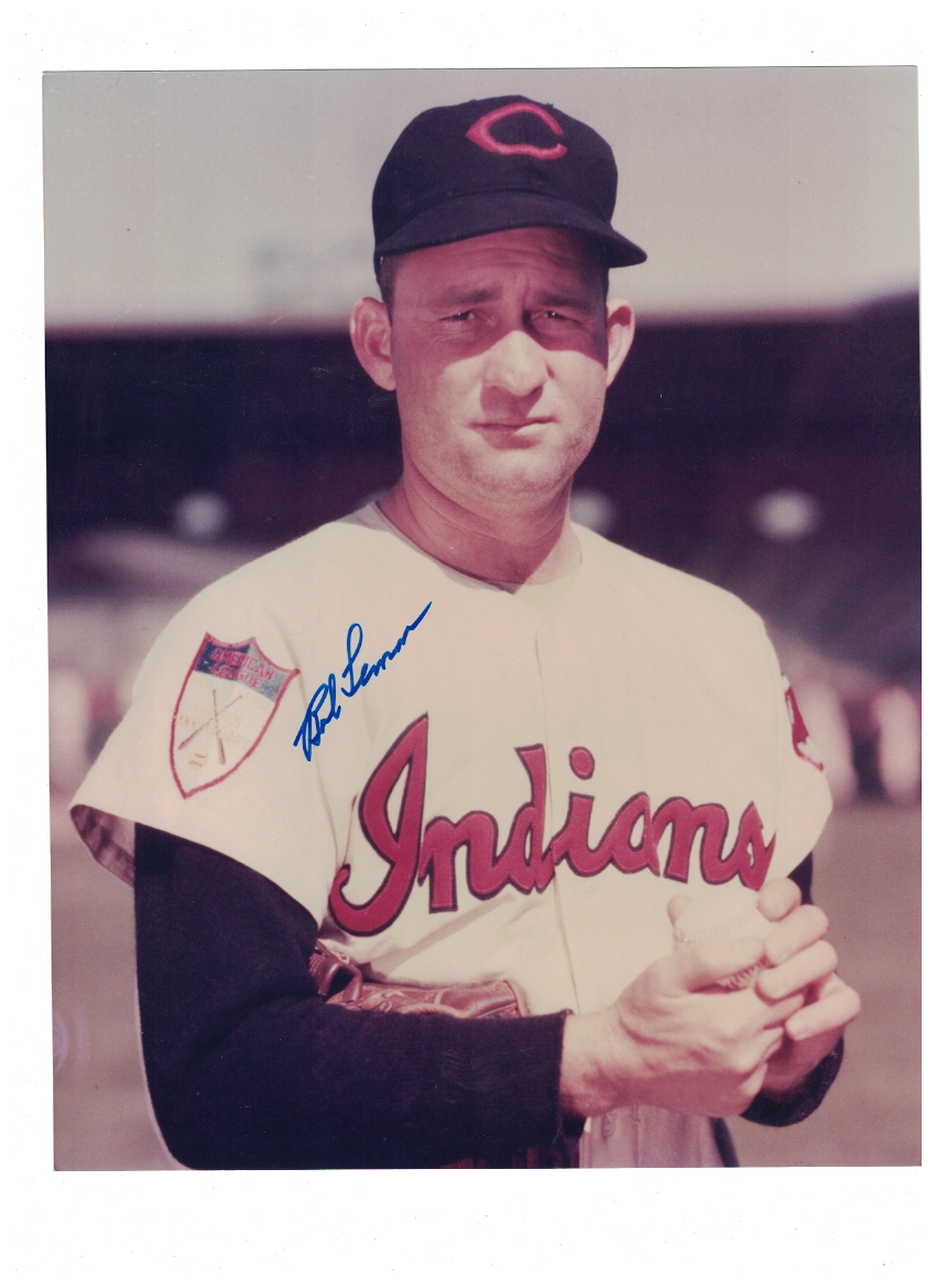 Bob Lemon Cleveland Indians Signed 8 x 10