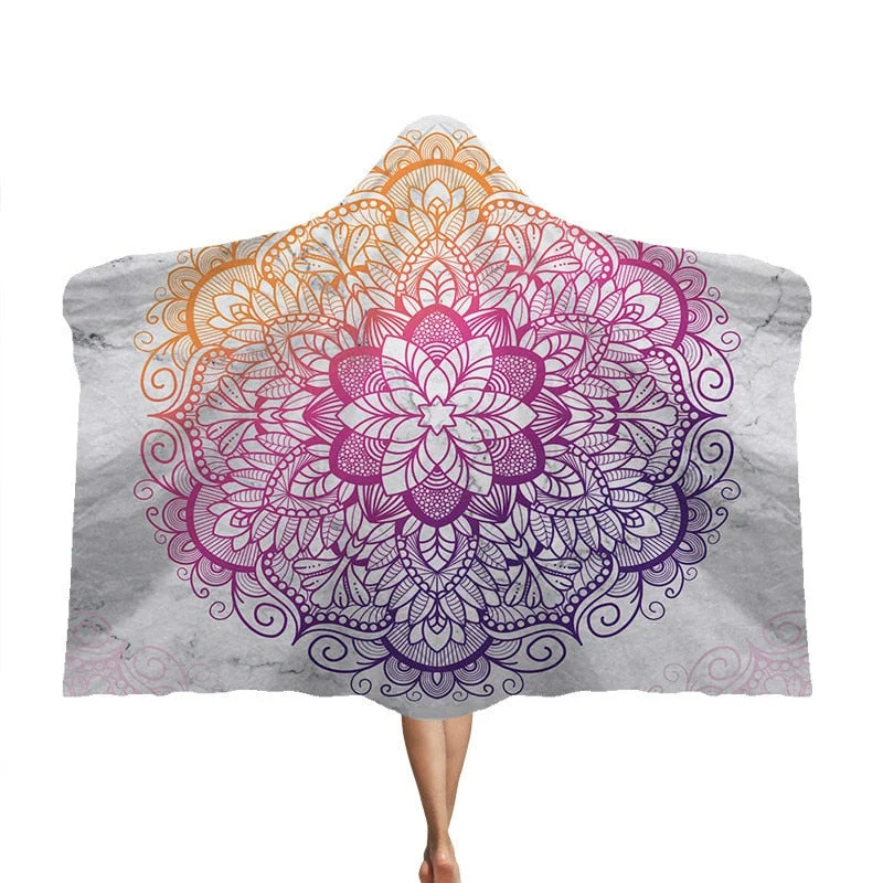 3D Printed Hooded Blanket Anime Soft Fluffy Blankets For Adults Sherpa Fleece Winter Throw Blanket Hoodie Blanket Travel Mantle