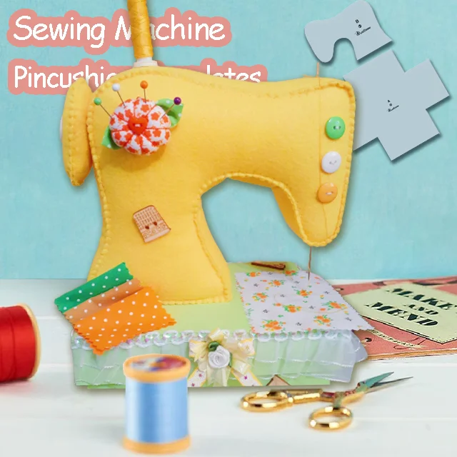 Sewing Machine Pincushion Templates