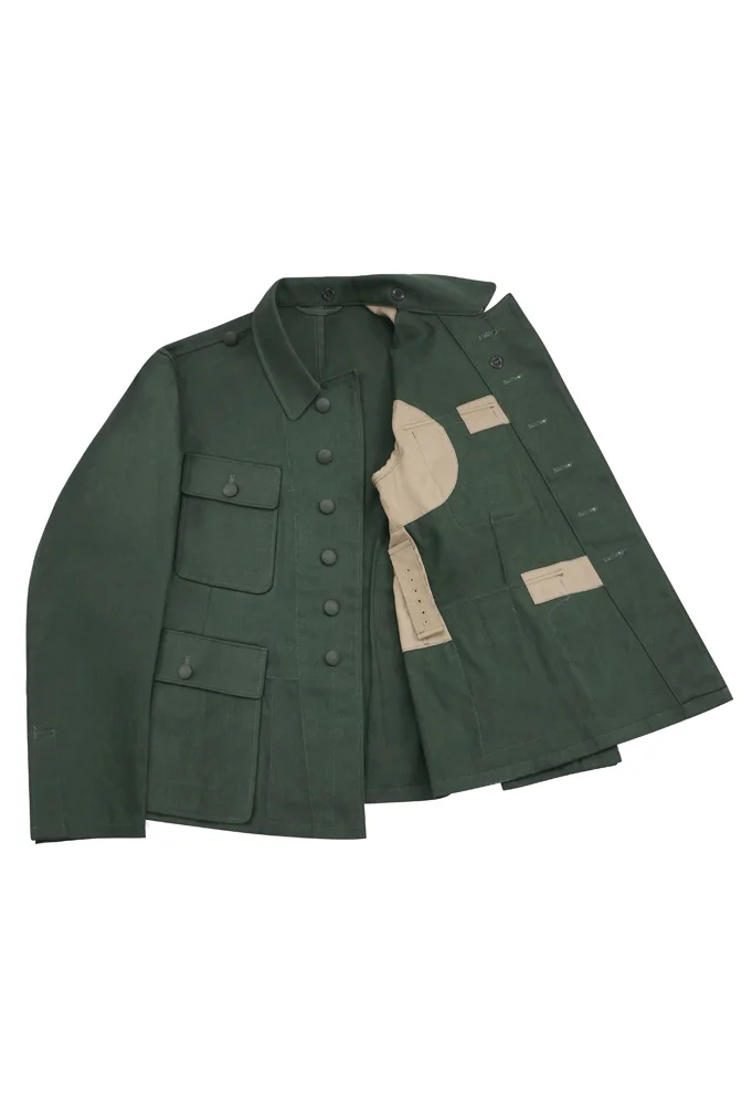   Wehrmacht German M1943 EM Summer HBT Reed Green Field Tunic German-Uniform
