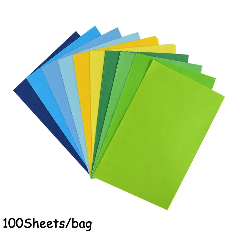 100Sheets A5 Gift Wrapping Paper Retro Multicolor Tissue Paper Bookmark Floral Gift Packaging Material Birthday Party Decoration