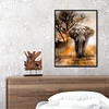 （No Printed Canvas）Counted Cross Stitch 11CT-Elephant 40*50cm