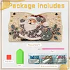 Santa Claus DIY Pearl Diamond Painting PU Cover Tissue Holder Kit Pearl Art Painting Decoration for Home & Gifts