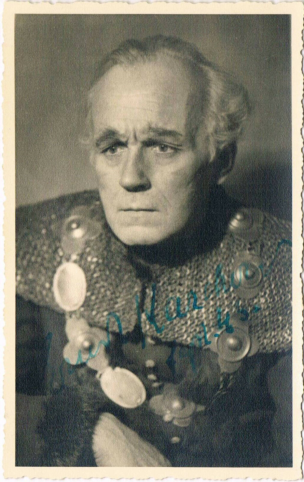 Ernst Karchow 1892-1953 autograph signed postcard Photo Poster painting 3.5x5.5